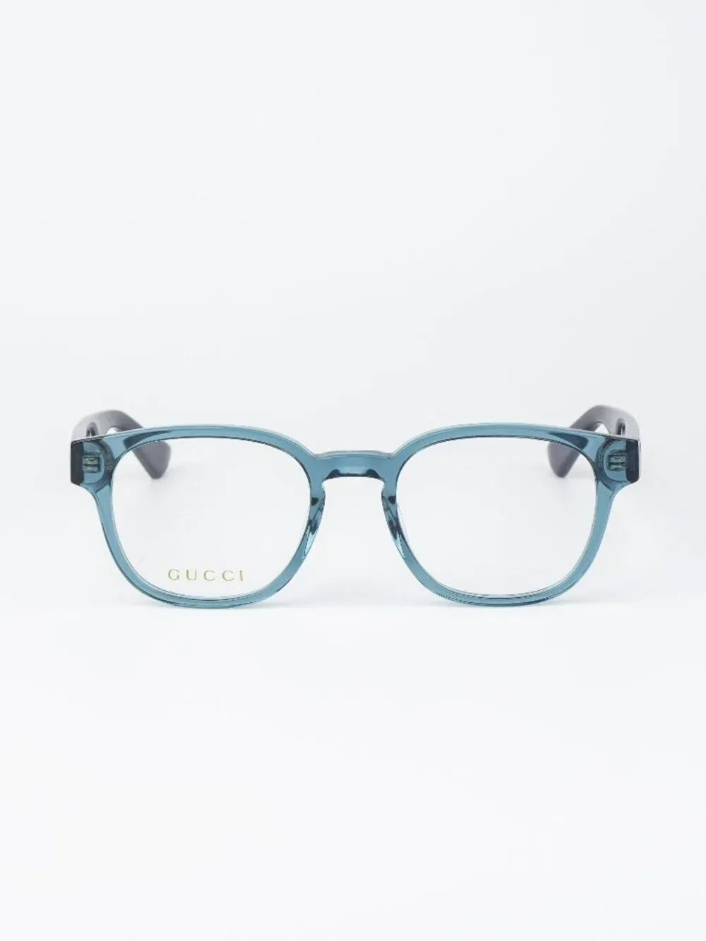 Gucci Women Eyeglasses Transparent Blue Square GG0927O 006 NEW AUTHENTIC